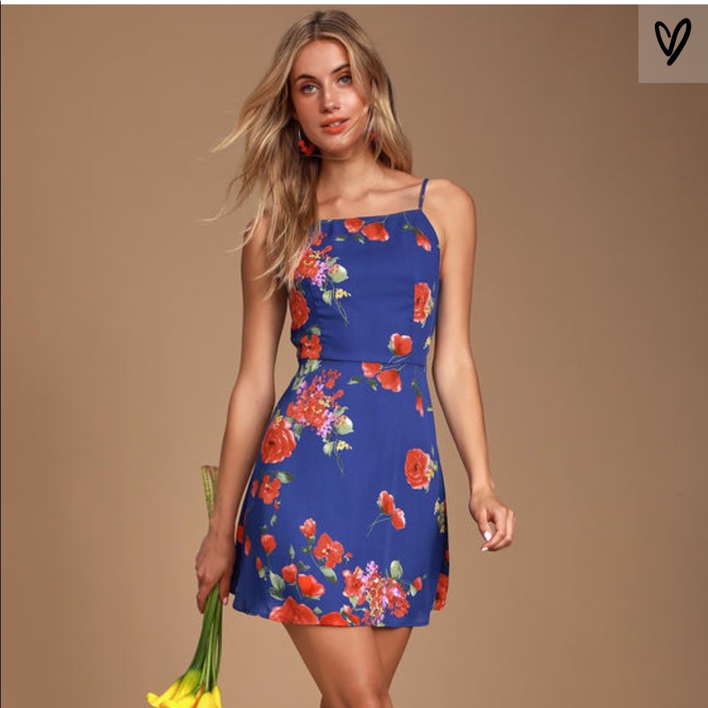 Lulus Spring floral mini dress